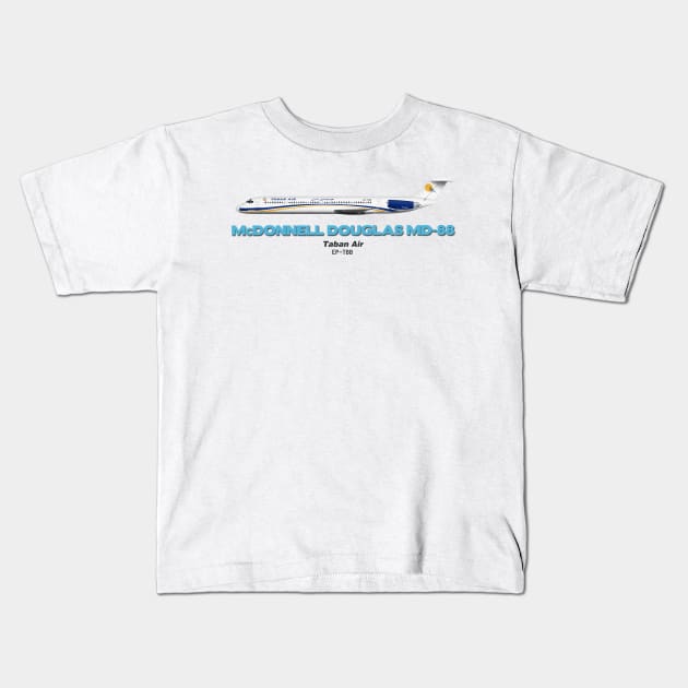 McDonnell Douglas MD-88 - Taban Air Kids T-Shirt by TheArtofFlying